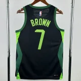 24-25 CELTICS BROWN #7 Black City Edition Top Quality Hot Pressing NBA Jersey