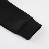 2023 AD Black Jacket Tracksuit #AJ11