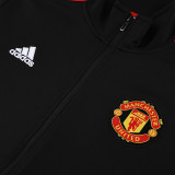 23-24 Man Utd Black Jacket Tracksuit #03