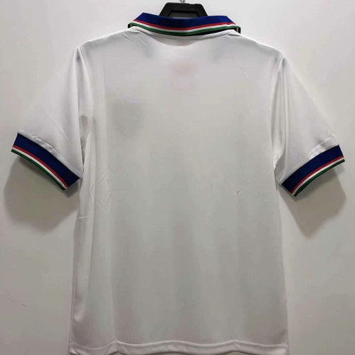 1982 Italy Away white Retro Soccer Jersey