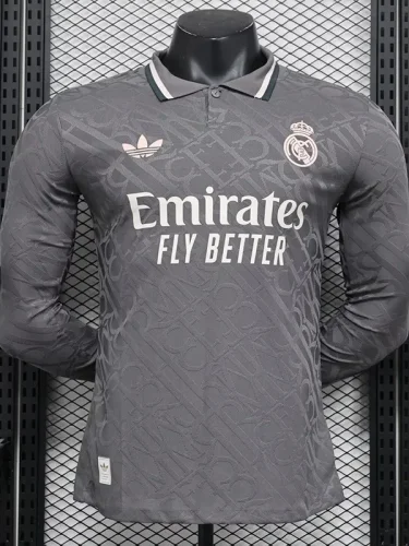24-25 RMA Third Long Sleeve Player Version Soccer Jersey (长袖球员)