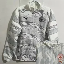 2024 Man City White Double Sided Windbreaker (双面风衣)
