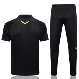 23-24 Dortmund Black Polo Tracksuit #C997