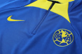 23-24 Club America Blue Half Pull Tracksuit (半拉链)