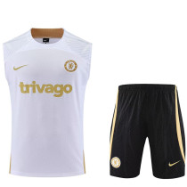23-24 CHE White Tank top and shorts suit