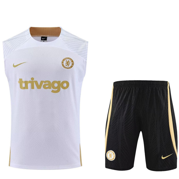 23-24 CHE White Tank top and shorts suit
