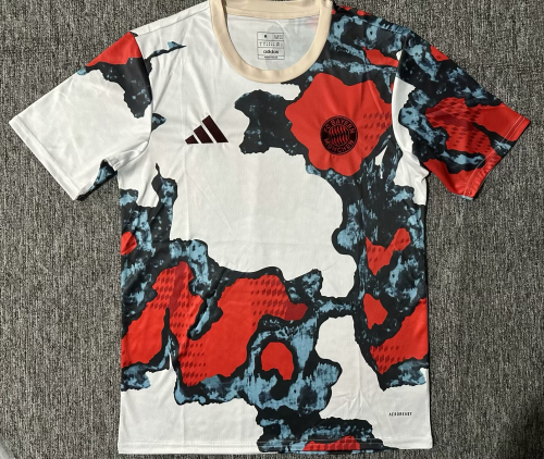 24-25 Bayern Red White Black Training shirts