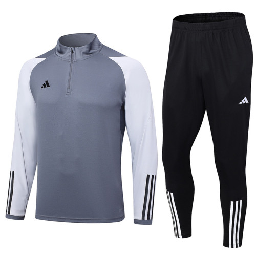 2023 AD Grey Half Pull Tracksuit Lh #2329 (半拉链)