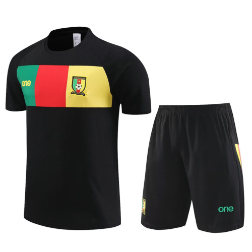 23-24 Cameroon Black Training Short Suit