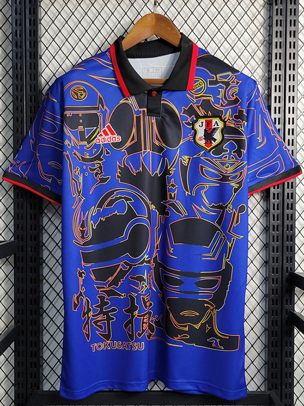 2023 Japan Blue Cartoon Tokusatsu Edition Fans Soccer Jersey (特摄版)