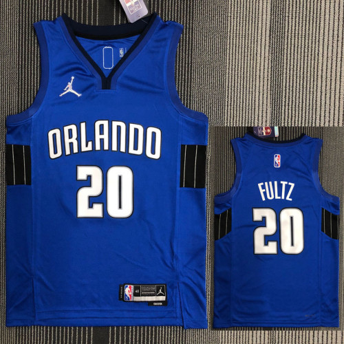 21-22 Magic FULTZ #20 Blue Trapeze Edition Top Quality Hot Pressing NBA Jersey