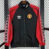 24-25 Man Utd Black Red Windbreaker
