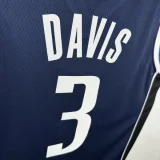 22-23 Dallas Mavericks DAVIs #3 Royal Blue Top Quality Hot Pressing NBA Jersey (Trapeze Edition)飞人版
