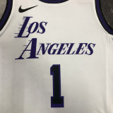 22-23 LAKERS RUSSELL #1 White City Edition Top Quality Hot Pressing NBA Jersey