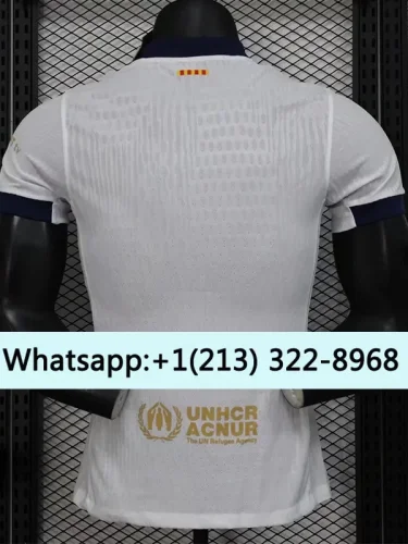 2024-25 BAR White Special Edition Player Version Soccer Jersey *酷玩