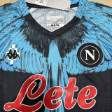 2021 Napoli NAPOLES MARCELO BURLON LIMITED EDITION Black Fans Soccer Jersey