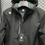 2024 Descente Thickened warm Black Outdoor Jackets #F12加绒冲锋衣