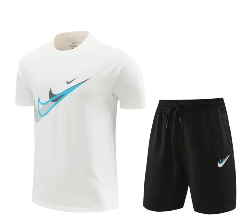 2024 NK White Training Short Suit (100%Cotton)纯棉