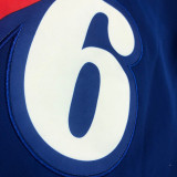 2022 76ERS Player GI Blue Zip hoodie Jacket