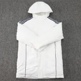 24-25 RMA White Hooded Windbreaker Fabric Cotton Coat #G209(彩标)