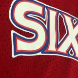 76ers IVERSON # 3 Red MitchellNess Retro Jerseys