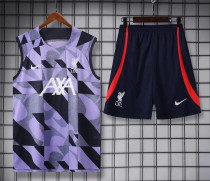 23-24 LIV Purple Black Tank top and shorts suit
