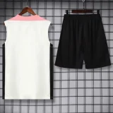 25-26 PSG White Tank top and shorts suit