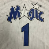 MAGIC McGRADY # 1 White MitchellNess Retro Jerseys