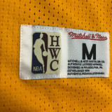 Lakers BRYANT # 8 Yellow MitchellNess Retro Jerseys