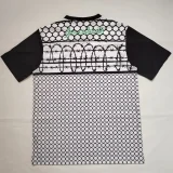 Palestina FC Grey Black Retro Soccer Jersey*铁丝网