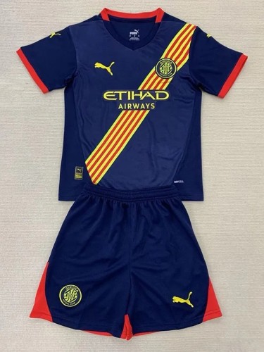 24-25 Girona Away Kids Soccer Jersey