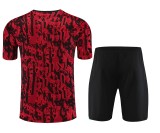 23-24 Man Utd Red Black Training Short Suit
