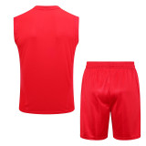 23-24 Flamengo Red Tank top and shorts suit #D794