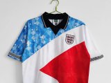 1990 England Tricolor Retro Soccer Jersey