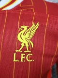 24-25 LIV Home Long Sleeve Player Version Soccer Jersey (长袖球员)
