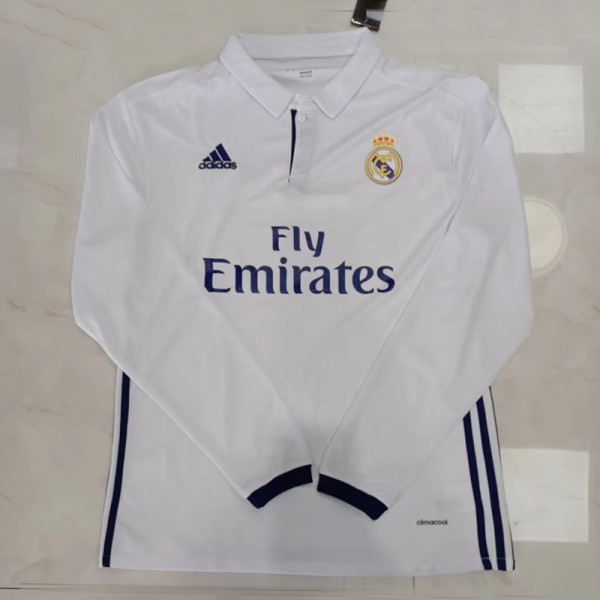 2016-2017 RMA Home Long Sleeve Retro Soccer Jersey (长袖)