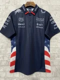 2024 F1 Red Bull Royal Blue Polo Racing Suit(有领) 银牛