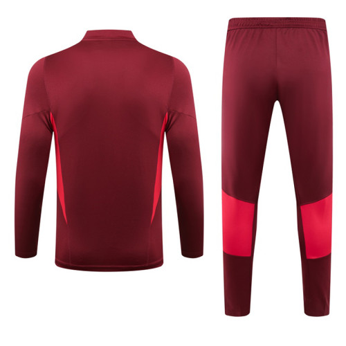 23-24 Man Utd Red Half Pull Tracksuit (半拉链)
