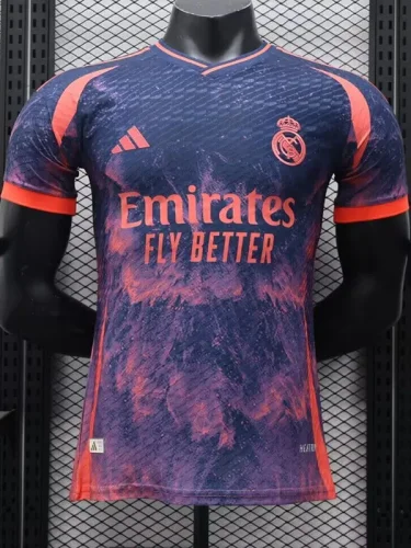 24-25 RMA Black Pink Special Edition Player Version Soccer Jersey