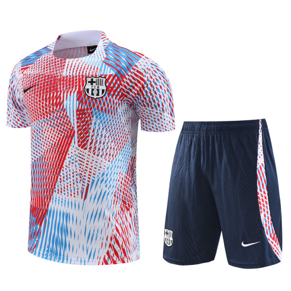 23-24 BAR White Red Blue Training Short Suit