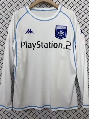 2003-2004 A] Auxerre Home Long Sleeve Retro Soccer Jersey (长袖)