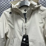2024 Descente Thickened warm Beige Outdoor Jackets #F12加绒冲锋衣