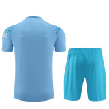 23-24 Man City Sky Blue Training Short Suit