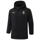 24-25 ACM Black Hooded Windbreaker Fabric Cotton Coat #G253(黄标)