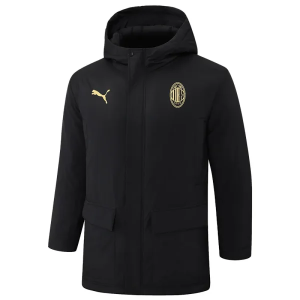 24-25 ACM Black Hooded Windbreaker Fabric Cotton Coat #G253(黄标)