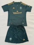 25-26 Portland Timbers Home Kids Soccer Jersey*带章
