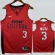 24-25 HEAT WADE #3 Red City Edition Top Quality Hot Pressing NBA Jersey (V领）