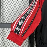 24-25 Man Utd Black Red Windbreaker