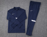 2023 NK Royal Blue Kids Half Pull Tracksuit #2310 (童装) (半拉链)