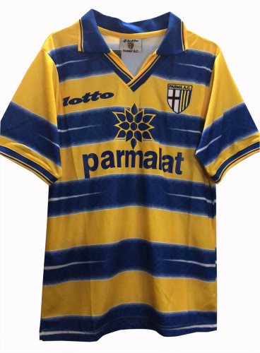 1998-1999 Parma Home Retro Soccer Jersey